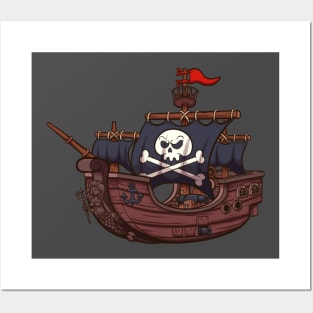 Pirate Ship Posters and Art